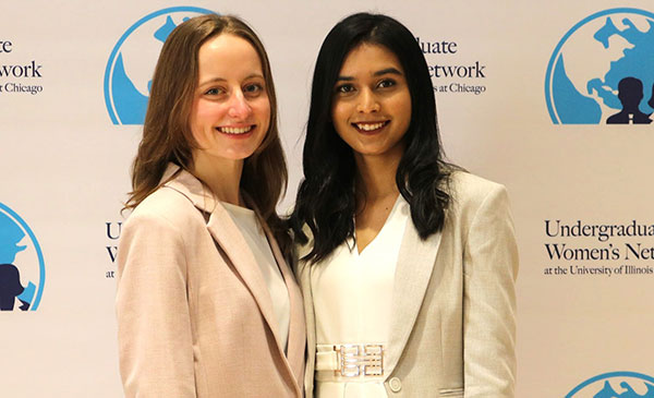 United Women's Network Vice President Reece Fisher and President Akanksha “Ash” Chaudhari