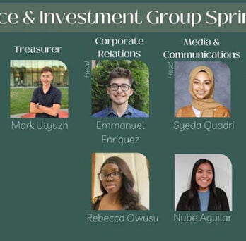 The Finance & Investment Group spring '23 e-board 