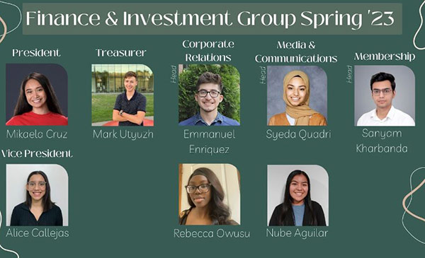 The Finance & Investment Group spring '23 e-board