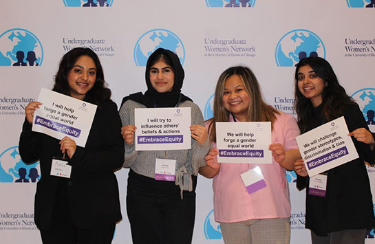 A group photo taken during the 2023 Women in Business Conference