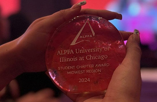 ALPFA at UIC's Midwest Region Student Chapter of the Year award